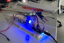 Alexa und Pascal arbeiteten in ihrer BOGY-Woche mit einem Arduino Microcontroller.