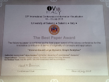 Best Paper Award at IV 2018 for VISUS scientists