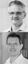 Prof. Dr. Harald Reiterer (C01) and Prof. Dr. Falk Schreiber (D04, INF)